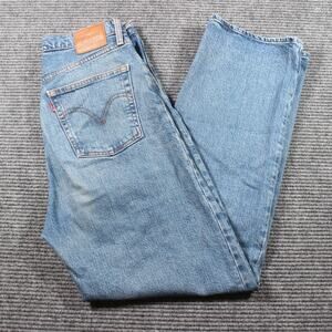 Levi’s Premium Ribcage Straight W30 L29 Georgie Light Wash Button Fly High Rise